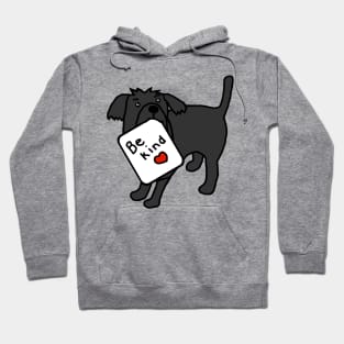 Cute Dog says Be Kind Hoodie